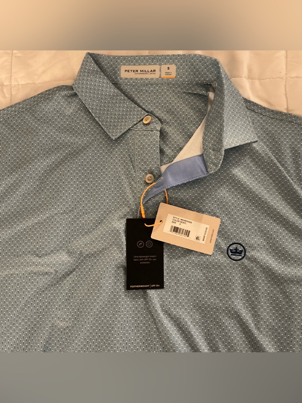 Peter Millar FeatherWeight Polo NWT Small Summer ‘26 Release Style #MS26EK95S